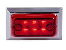 Regtangular Red Clearance Marker Light