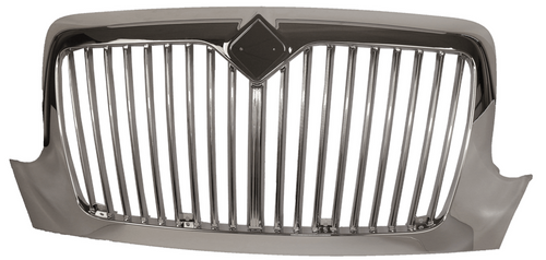 Grille Chrome Plastic Fits International International 3200, 4200-4400 Series Medium Duty (1990-2019) International 7300-7400 Series (1990-2019) International 4100, 4300LP, 4400LP, 8500, 8500 SBA & RXT Series (1990-2019)