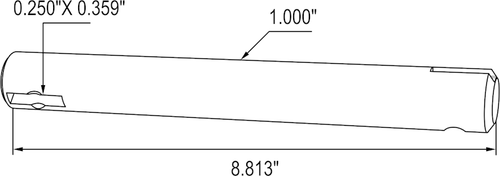 CROSS SHAFT (fits Freightliner FLD) 8 3/4”