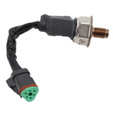 Sensor fits Cummins Engine ISX Fuel Pressure Sensor fits Freightliner, Kenworth, Volvo, International, Western Star, Peterbilt, and Mack