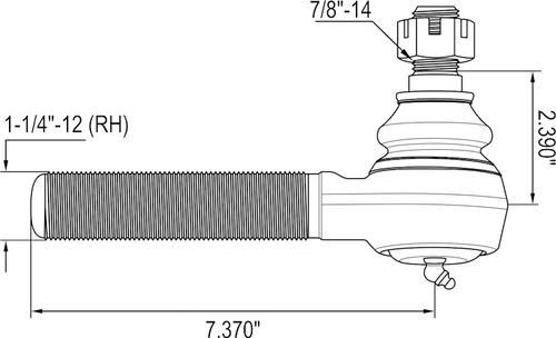 Tie Rod End, LH Multiple Ford Applications