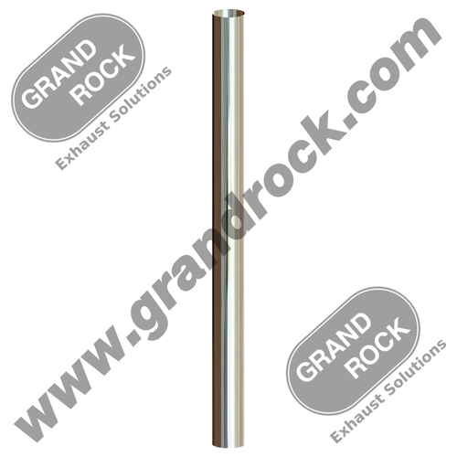 8" X 108" Straight Flat top Stack Chrome OD