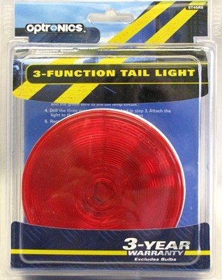 Red stop/turn/tail light, PL-3 connection, clam