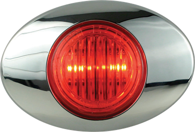 Red/Red M3 Marker/Clearance Light With Bezel