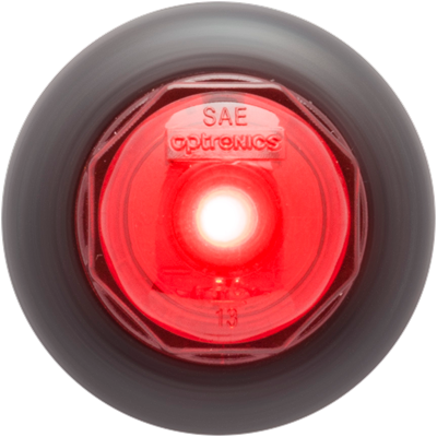 Red/clear 3/4" LED UNI-LIGHT W/GROMMET