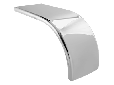 72” Half Tandem Fender Low Rider 430 S.Steel 14 Gauge Mirror Shine (Pair)