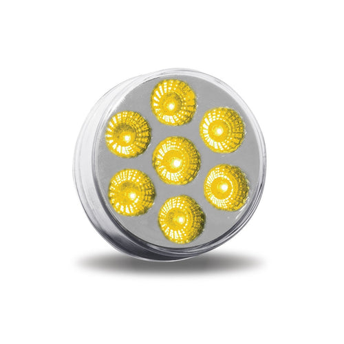Trux 2.5" Round Amber Marker to Blue Auxiliary LED Light (7 Diodes)