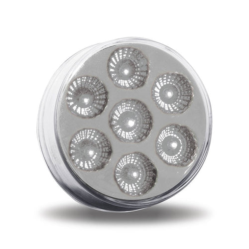 Trux 2" Round Amber Marker to Blue Auxiliary LED Light (7 Diodes)