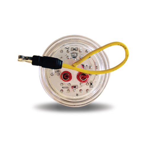 Trux 2.5" Round Red Marker to Green Auxiliary LED Light (7 Diodes)