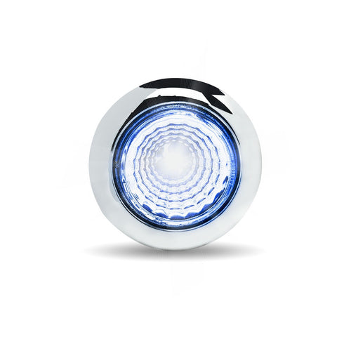 3/4″ Amber Marker to Blue Auxiliary Round Reflector LED Light – 1 Diode
