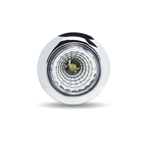 Trux 3/4" Round Twist On Red Marker to Blue Auxiliary LED Light with Reflector (1 Diode