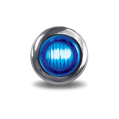 Trux 3/4″ Amber Marker To Blue Auxiliary Round LED Light – 2 Diodes