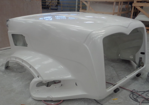 New Hood Mack Granite CT 713 SBA Modified W/Croos Bar 2007& UP 55" Centerline