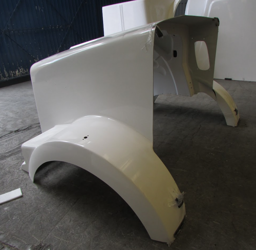 New hood Fits Kenworth T800 B 61" Centerline Areocab Metton Replacement Plastic Hood 2008 And Newer