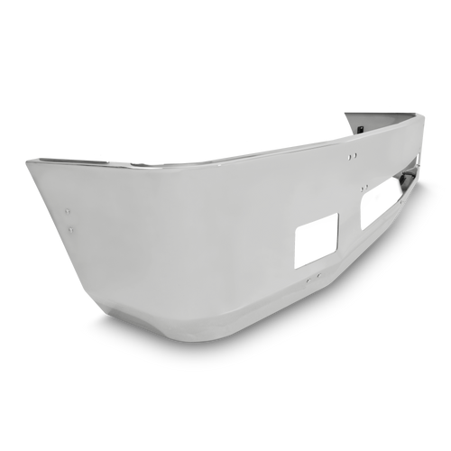 18” Chrome Bumper Freightliner Century 1996-2004, Aerodynamic, with Mounting Holes, Fog and Large Center Tow Holes