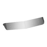 Visor 13" Stainless Steel Blank Kenworth W900 Flat Glass Two Piece (2007+)
