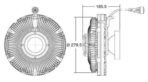 Horton Afm Clutch Head Low Viscosity Fits Volvo, Mack