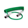 Seven-Way ABS Coiled Cable Assemblies 1/8, 2/10, 4/12 Gauge, 15' Working Length, One 40" Lead, One 12" Lead