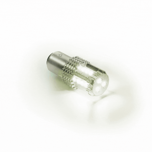 White / Green 1157 Dual Color 15 LED Bulb for Glass Lens Light