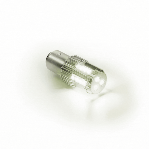 White / Purple 1157 Dual Color 15 LED Bulb for Glass Lens Light