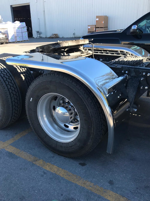 80” Half Tandem Fender Ultimate Low Rider 304 S.Steel 14 Gauge Perfect Mirror Finish (Pair) Hogebuilt