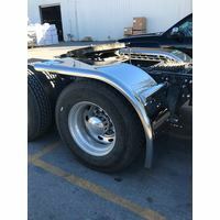 80” Half Tandem Fender Ultimate Low Rider 430 S.S. 14 Gauge Mirror Shine (Pair)