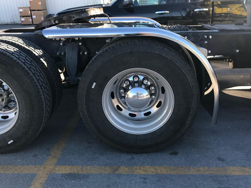 80” Half Tandem Fender Ultimate Low Rider 304 S.Steel 14 Gauge Perfect Mirror Finish (Pair) Hogebuilt