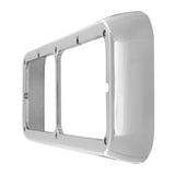 Dual Rectangular Headlight Bezel fits Peterbilt, Kenworth & Freightliner