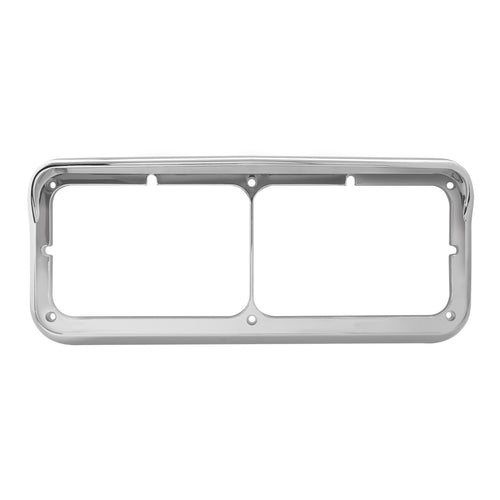 Dual Rectangular Headlight Bezel fits Peterbilt, Kenworth & Freightliner