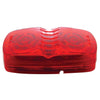 14 LED Reflector Rectangular Clearance/Marker Light - Red LED/Red Lens