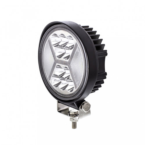 4.5" 24 High Power LED Work Light With "X" Amber Light Guide