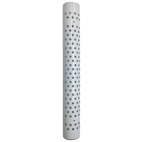 10" x 48" Stainless Steel 180º Heat Shield With Round Holes ( NO BRKTS)