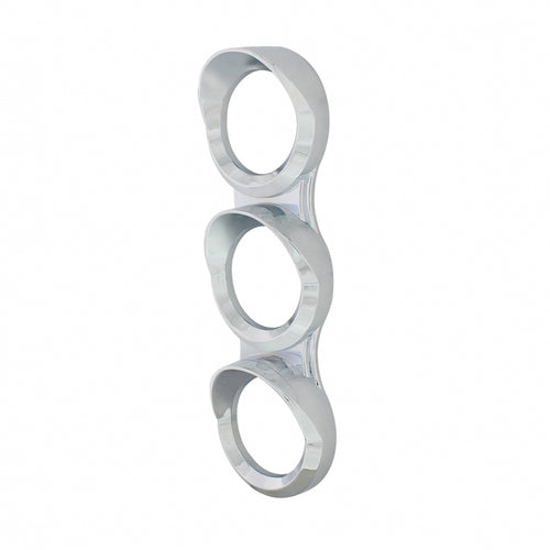 Small 3 Gauge Cluster Bezel With Visors For 2008-2017 Freightliner Cascadia - Vertical