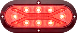 Descontiued  Clear lens red stop/turn/tail light, surface flange mount, PL-3 connection