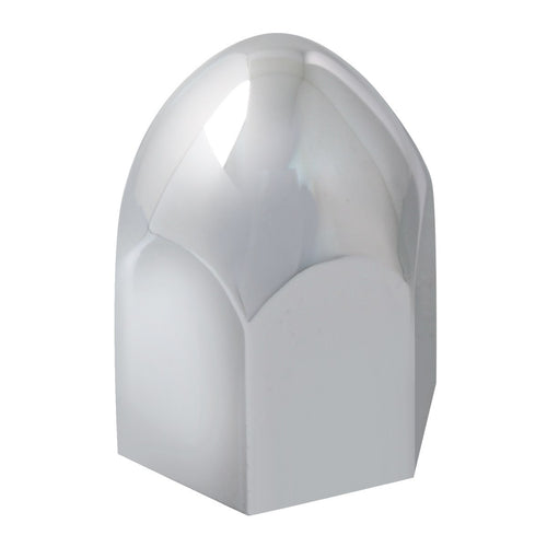 Bullet Chrome Plastic push-On Lug Nut Cover Without Flange 11/16'' (10Pcs)