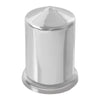 Pointed Chrome Plastic Push-On Lug Nut Cover 1-1/2”