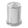 Pointed Chrome Plastic Nut Cover W/Flange, 33M/M ,Each Push-on