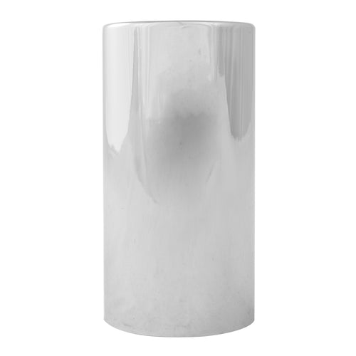 4-1/4" H Tall Cylinder Chrome Plastic 33mm Push-On Lug Nut Cover