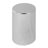 4-1/4" H Tall Cylinder Chrome Plastic 33mm Push-On Lug Nut Cover