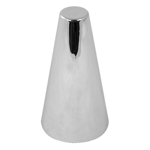 4" (H) Cone Flat Top Chrome Plastic 33mm Push-On Lug Nut Cover