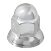 Chrome Steel Push-On Acorn Style Lug Nut Cover W/ Flange 33Mm