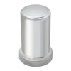 Tube Chrome Plastic Lug Nut Cover  1-1/2” X 2-1/2” Push-On