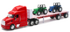 with Flatbed Hauling a Farm Tractor Cab is die-cast metal 1:32 Scale fits Peterbilt 387