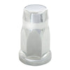 Silo Chrome Plastic Lug Nut Cover W/ Flange 33Mm 3-1/8”