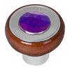 Purple Tractor Script Air Valve Control Knob with Crystal