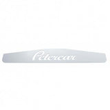 4" X 24" Chrome Petercar Bottom Mud Flap Plate - Welded Stud (Card of 2)