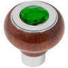 Green Tractor Script Air Valve Control Knob with Crystal 11/16" I.D. x 2-3/32" x 2-1/4" high