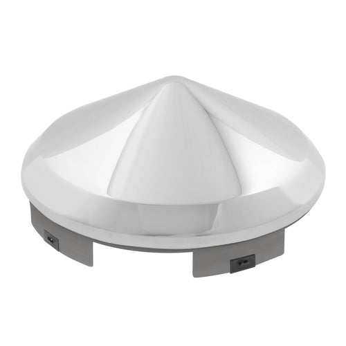 Universal Front Hub Cap in Cone Shape 8-23/32" Dia Aluminum Wheel