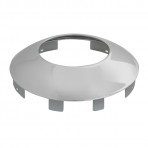 Universal Front Notched Hubdometer Caps Fits 1" Long Lip Chrome
