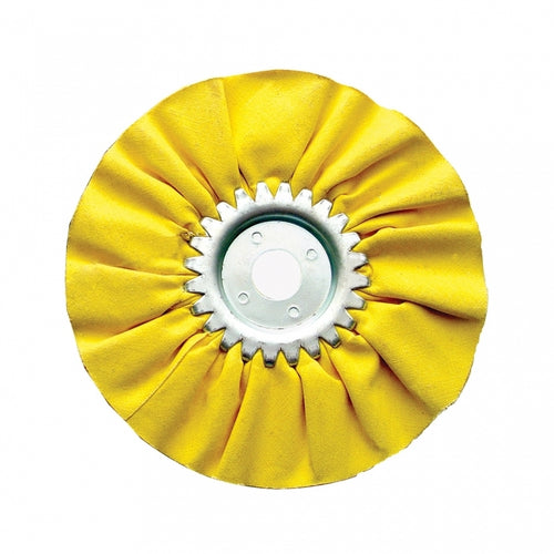 6'' Yellow Treates Airway Buff -12Ply,5/8"&1/2"Arbor